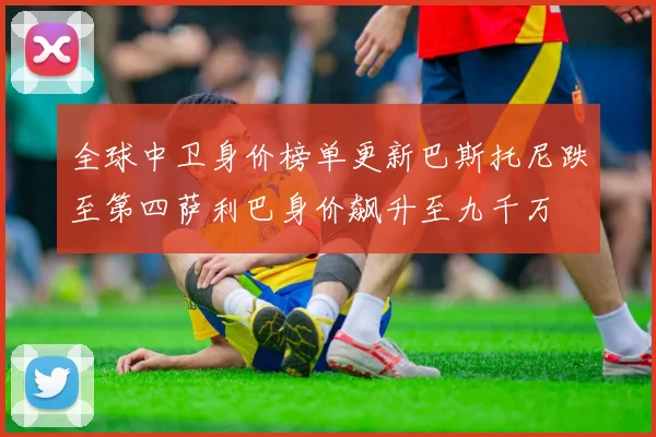 全球中卫身价榜单更新巴斯托尼跌至第四萨利巴身价飙升至九千万